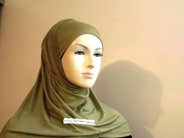 Shiny Stretchy lycara hijab 11